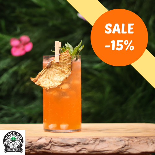 Будничные скидки в BLACK HAT BAR! Скидка -15% на еду и напитки!*